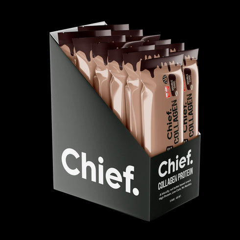 Image of CHIEF Collagen Protein Double Choc 12x45g